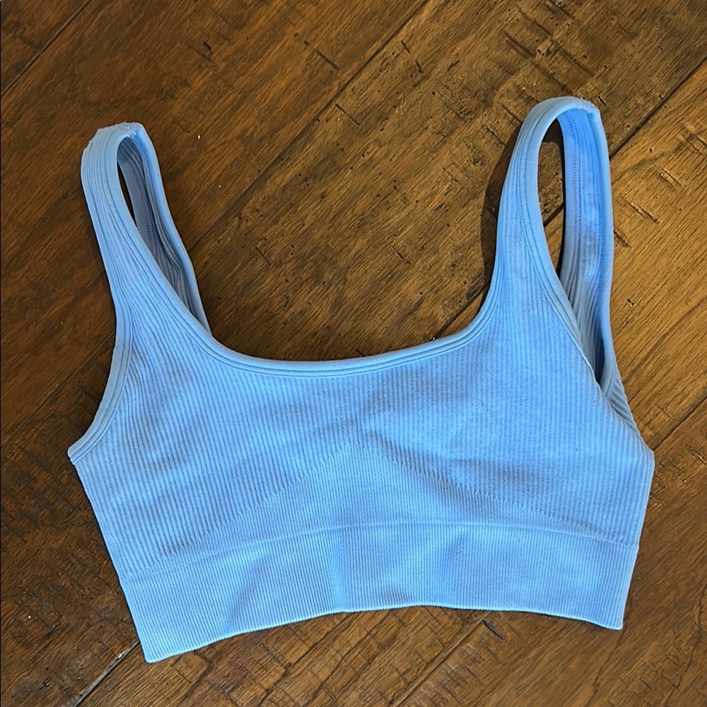 Women's Blue Ribbed Set - Picture 4 of 4
